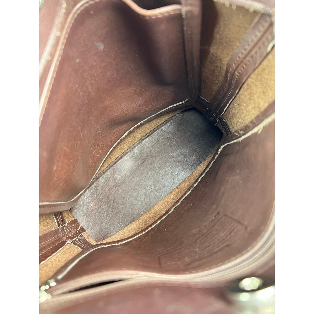 Rare 1998 Vintage Coach Westport Shoulder Bucket Bag Mahogany Brown Leather - Picture 4 of 16